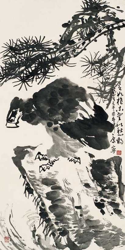 康宁 松鹰图 立轴